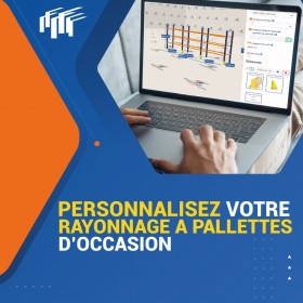 Rayonnage à palettes d’occasion configurable