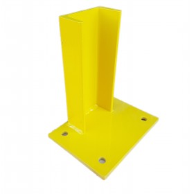POTELET DE PROTECTION SIMPLE EN U 225MM JAUNE