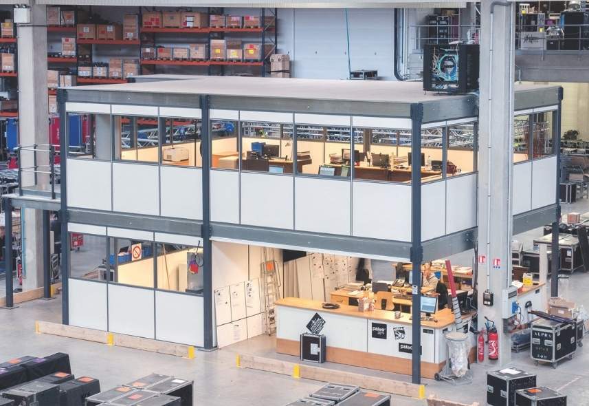 plateforme mezzanine industrielle de bureau